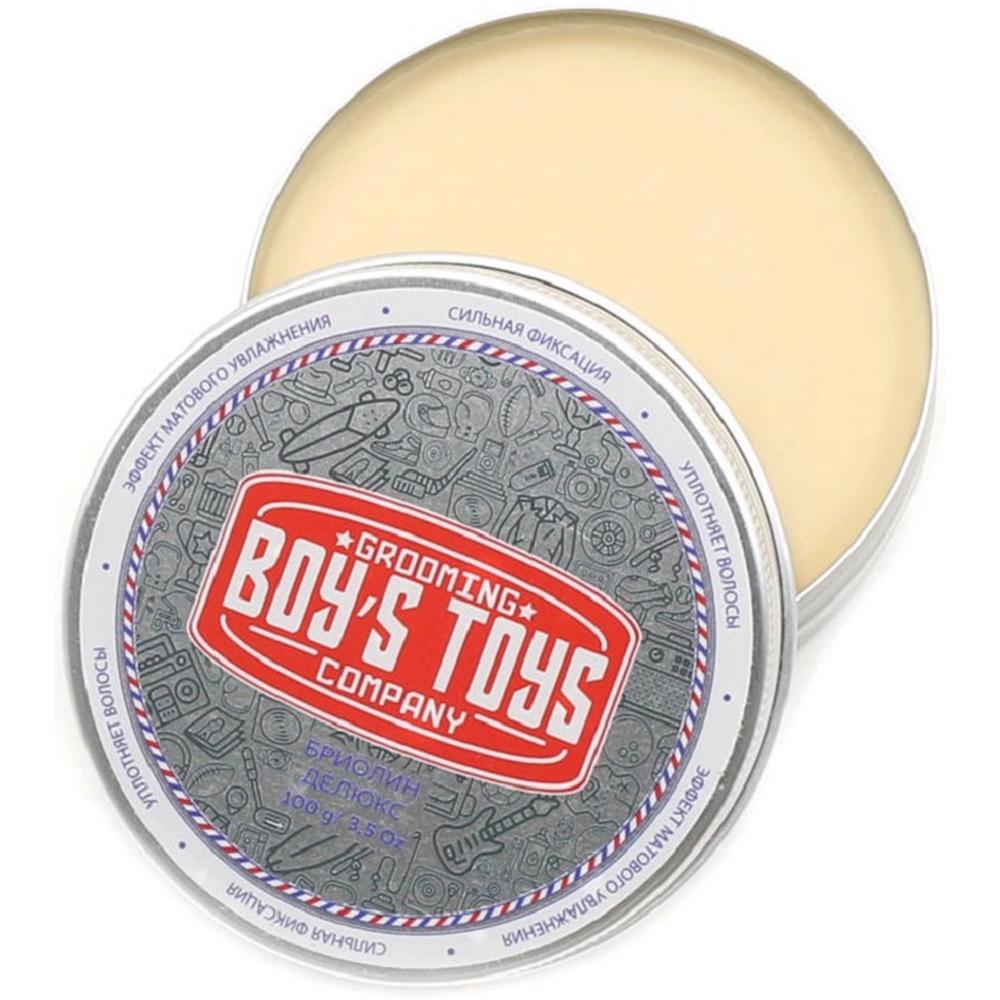 Boy's Toys Бриолин для укладки волос сверх сильной фиксации со средним уровнем блеска Deluxe, 100 мл.