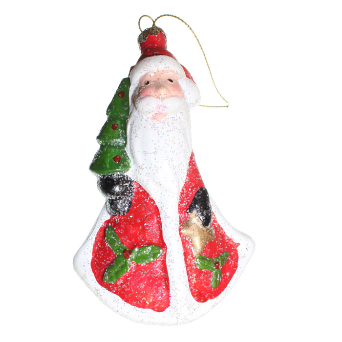 Ёлочное украшение Новогодняя сказка Дед Мороз 13 см (пластик)