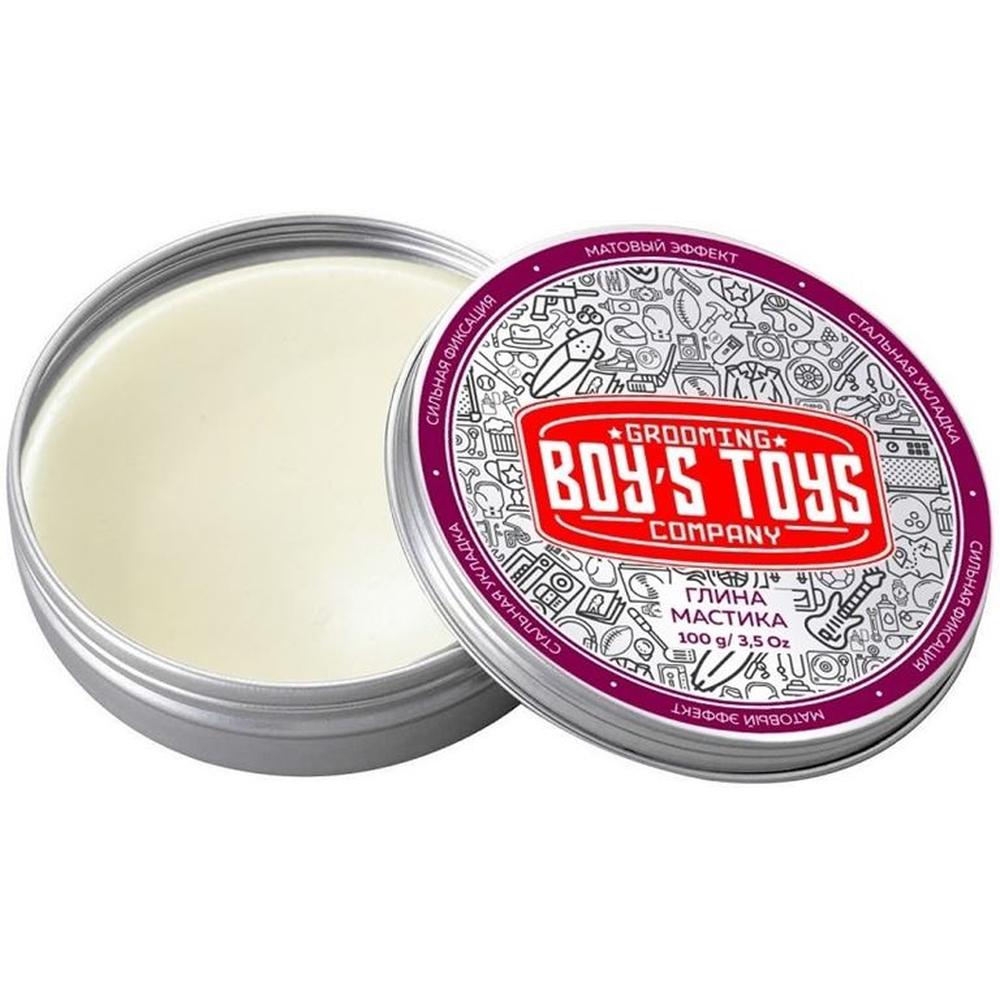 Boy's Toys Глина для укладки волос высокой фиксации с низким уровнем блеска Мастика, 100 мл.