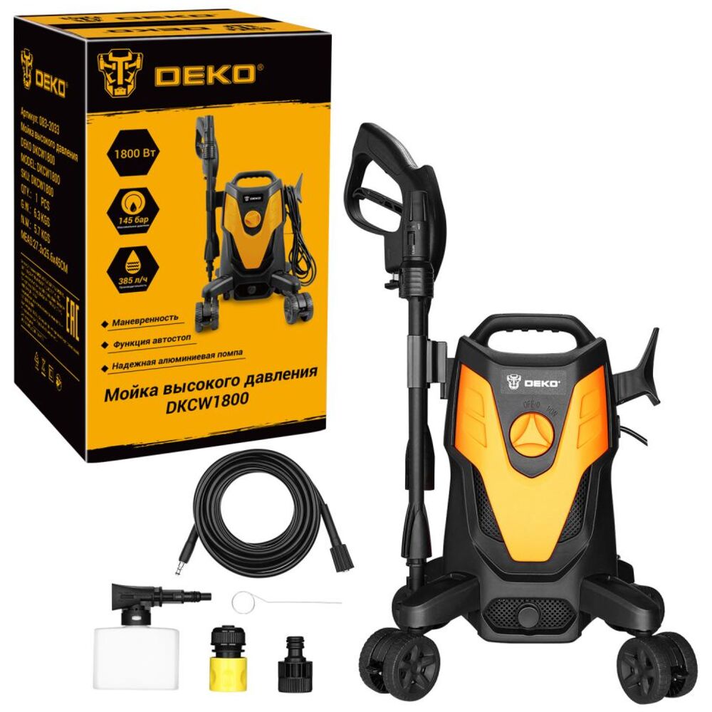 Мойка высокого давления Deko DKCW1800 083-2033 6999₽