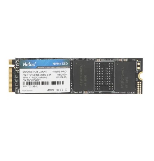 256ГБ SSD накопитель NETAC N930E Pro NT01N930E-256G-E4X M.2 2280, PCIe 3.0 x4, NVMe, M.2