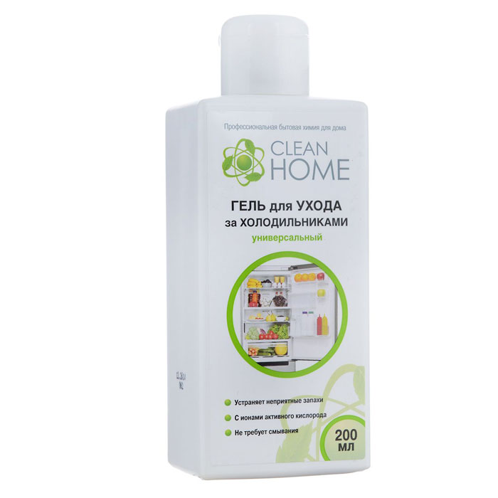 Clean Home Гель для ухода за холодильниками, 200 мл.