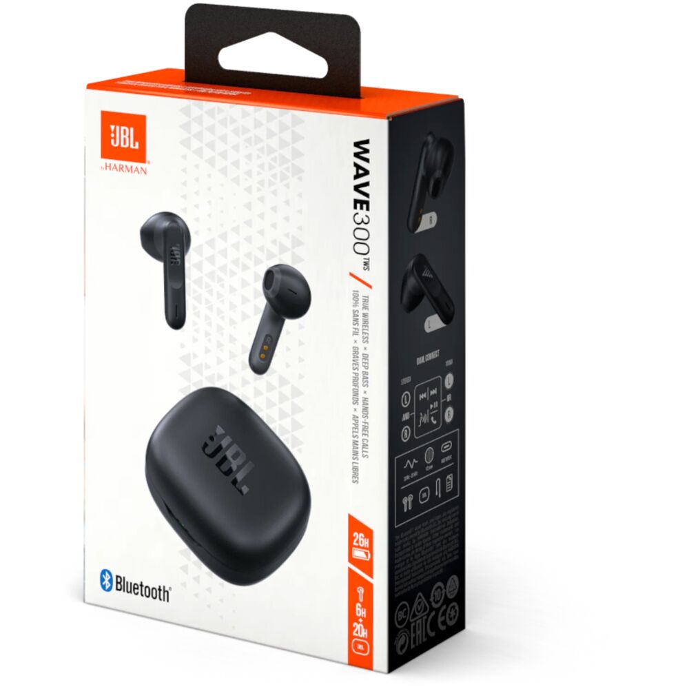 Наушники bluetooth JBL Wave 300 TWS (чёрный)
