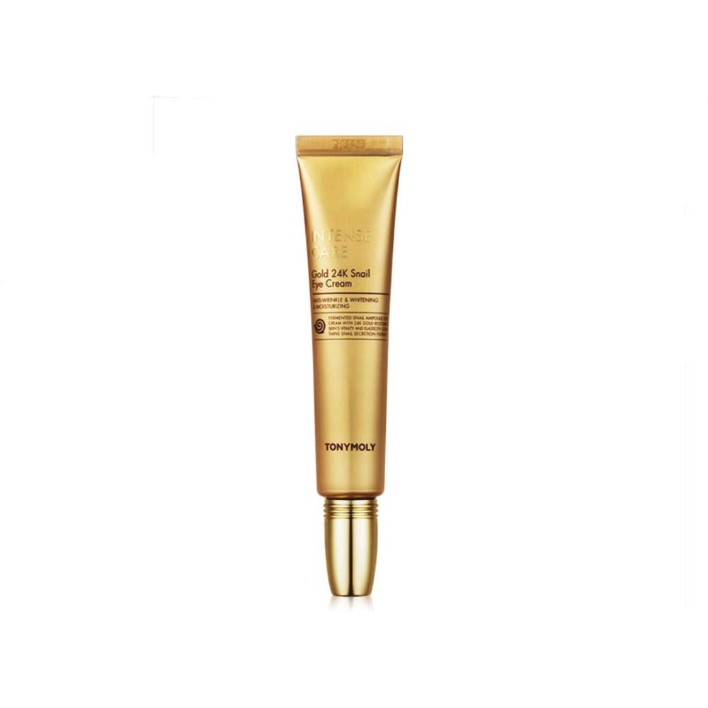 TONY MOLY Крем для кожи вокруг глаз с муцином улитки и коллоидным золотом INTENSE CARE Gold 24K Snail Eye Cream, 30 мл.