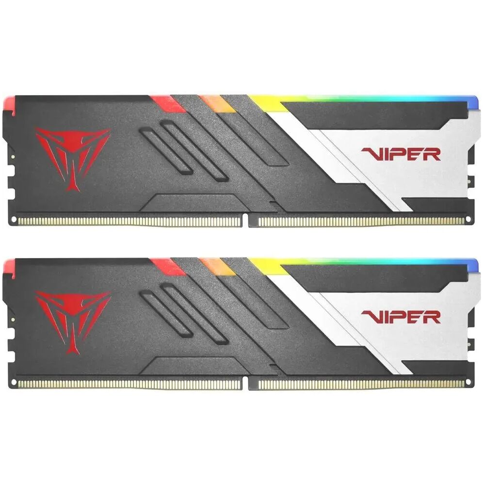 Модуль памяти DIMM 64Gb 2х32Gb DDR5 PC41600 5200MHz Patriot Memory Venom RGB Black (PVVR564G520C40K)
