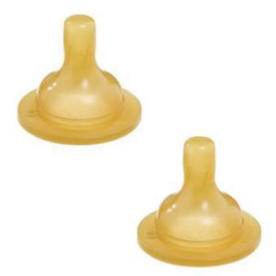 Соска Bebe Confort латексная для бутылочек с широким горлышком. S3, 6-24 мес. (2 шт в уп)