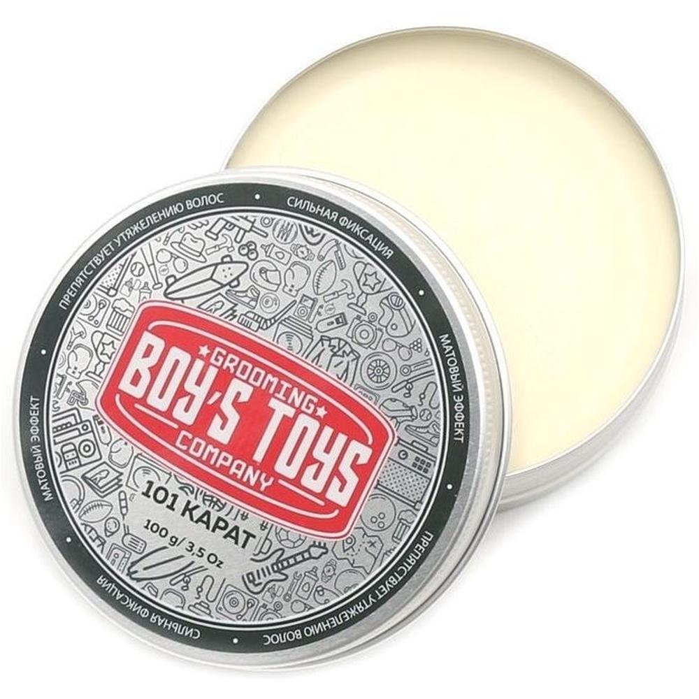 Boy's Toys Паста для укладки волос высокой фиксации с низким уровнем блеска 101 карат, 100 мл.