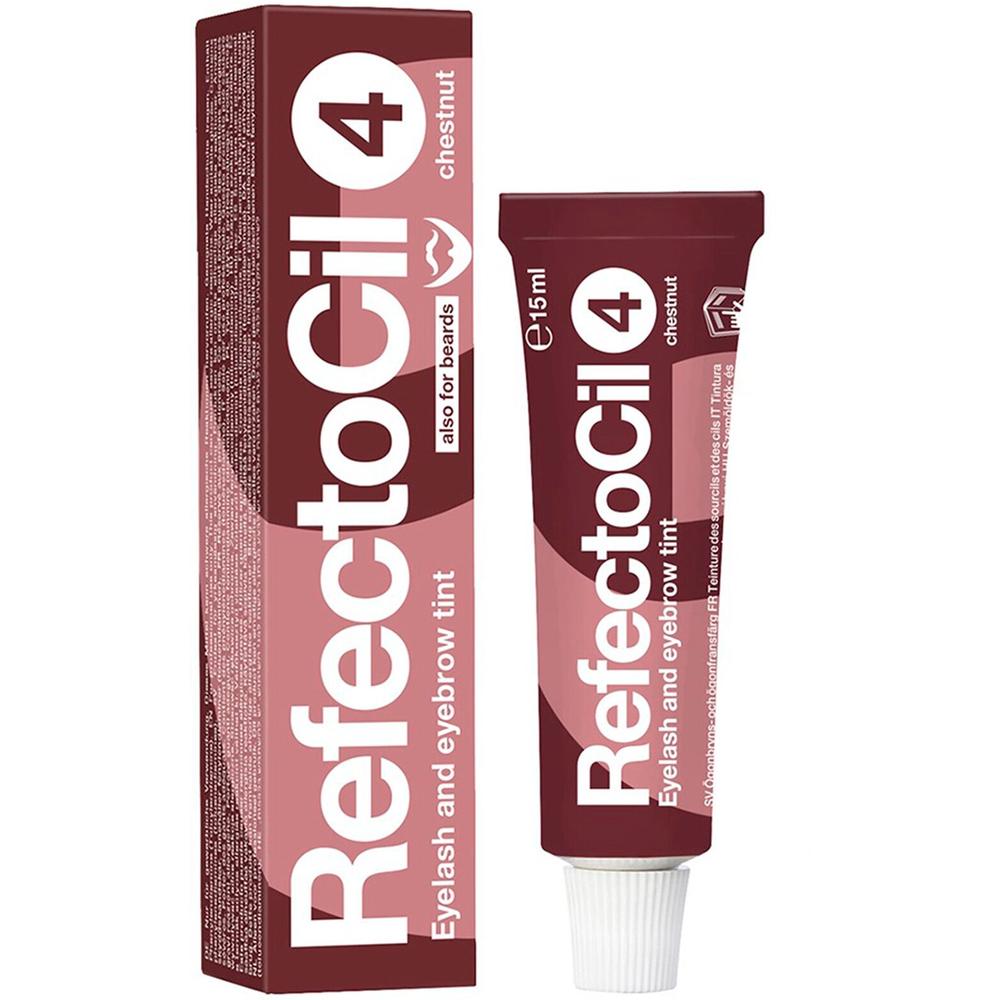 RefectoCil Краситель для окрашивания бровей и ресниц № 4, каштан, 15 мл.