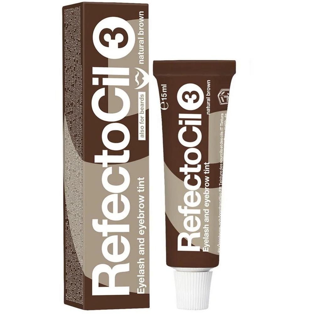 RefectoCil Краситель для окрашивания бровей и ресниц № 3, коричневый, 15 мл.