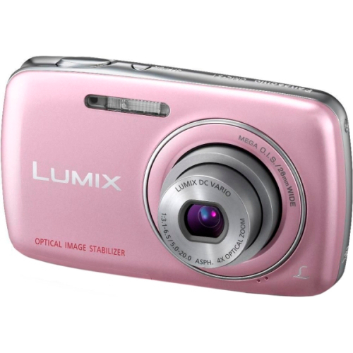 Компактная фотокамера Panasonic Lumix DMC-S1 Pink (12.1Mp, 4x zoom
