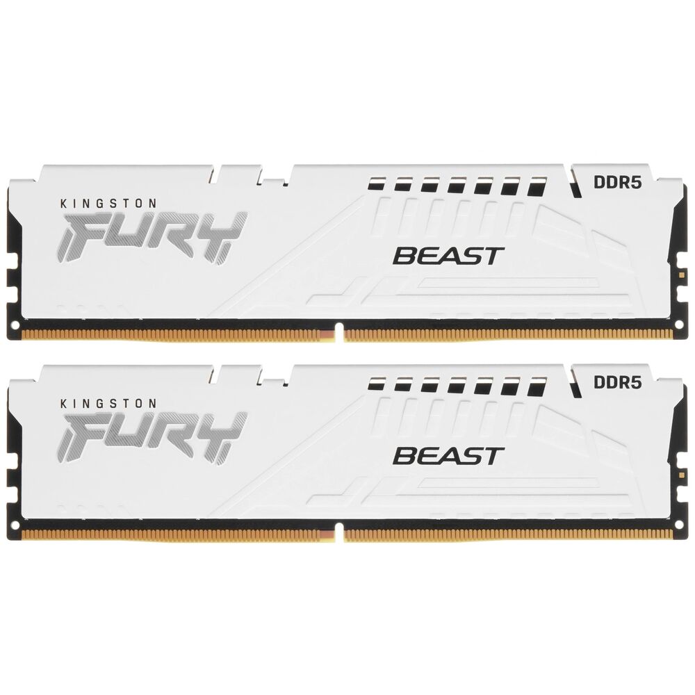 Модуль памяти DIMM 64Gb 2х32Gb DDR5 PC48000 6000MHz Kingston Fury Beast White EXPO (KF560C36BWEK2-64)