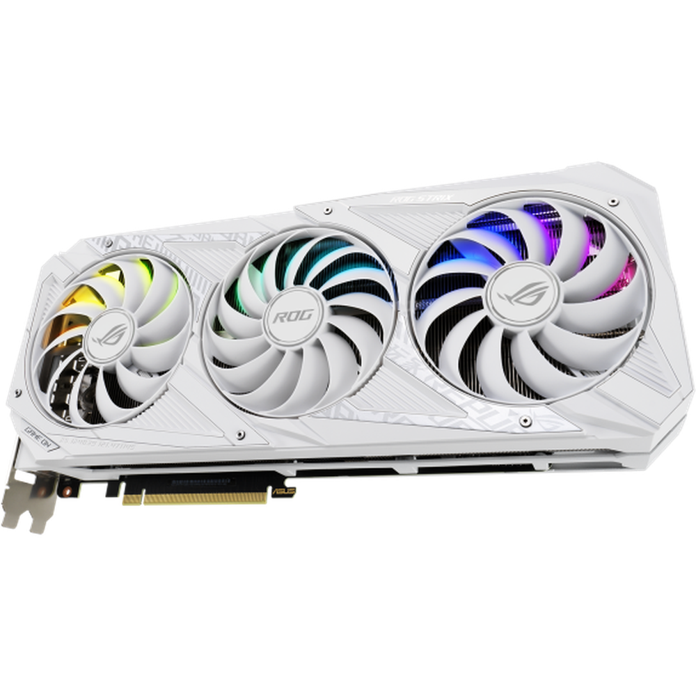 Видеокарта ASUS GeForce RTX 3080 10240Mb, Strix White O10G (ROG