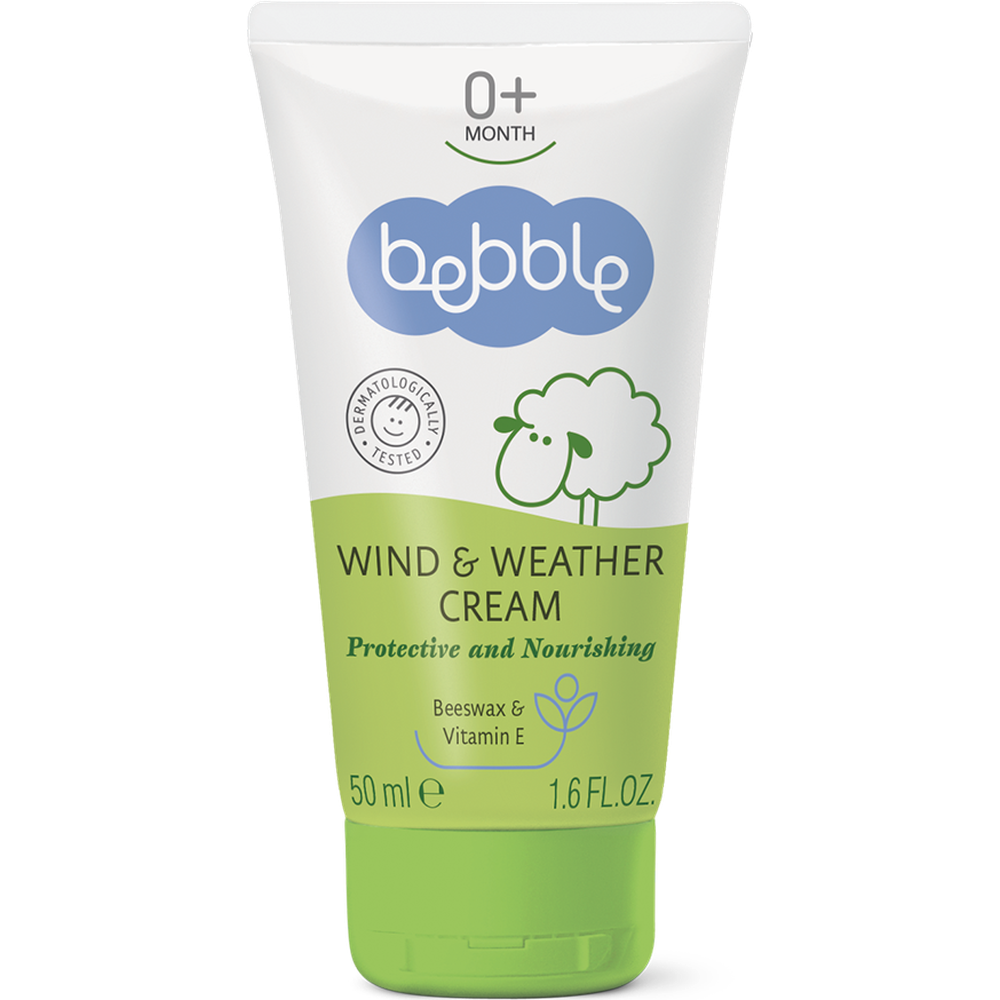 Bebble Крем для защиты от ветра и непогоды детский Wind & Weather Cream 0+, 50 мл.