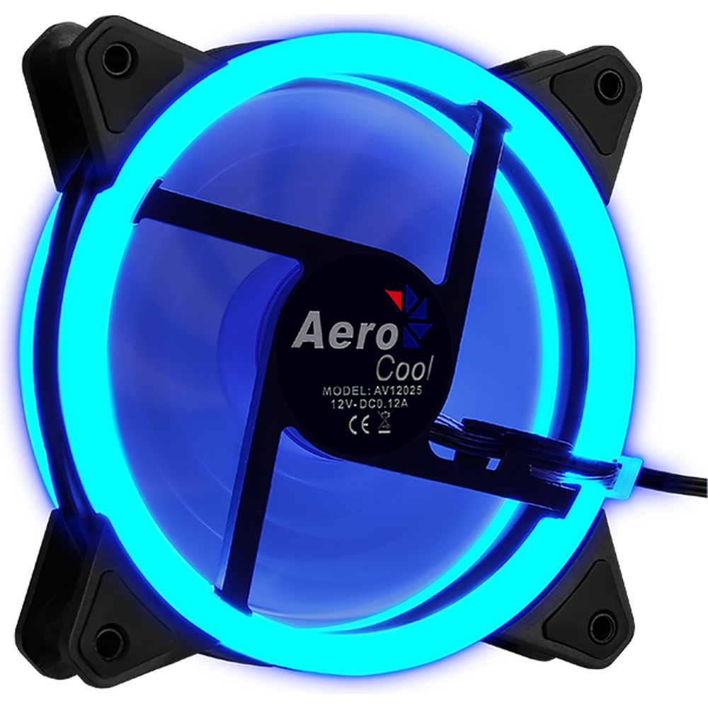 Вентилятор 120x120 AeroCool Rev Blue LED Ret купить в ОГО! | 297651 ...
