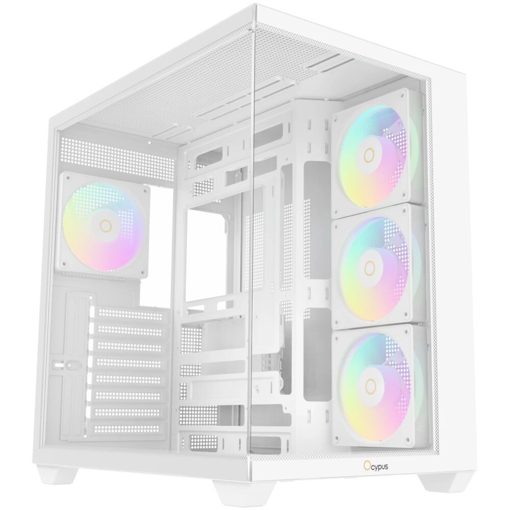Корпус ATX Miditower Ocypus Gamma C74 BK ARGB White