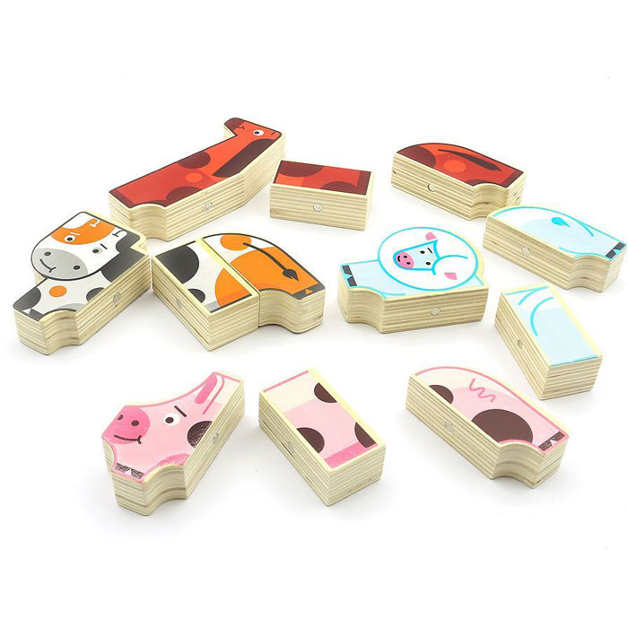 Мир деревянных игрушек Магнитные фигуры - Ферма Д004