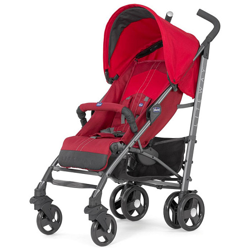 Коляска-трость Chicco Lite Way Top 2 stroller цвет Red (с бампером) 