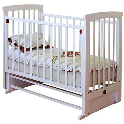 Детская кроватка Можга (Красная звезда) С 700 "Марина" без ящика (белый)