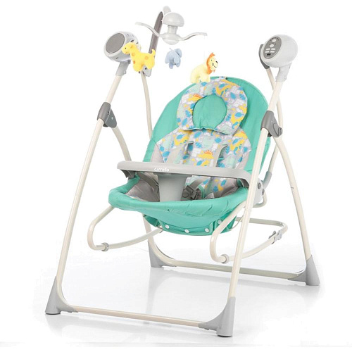 Колыбель-качели детские Carrello Nanny 3 в 1 CRL-0005 Grey Dino