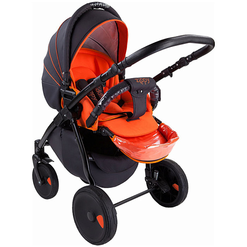 Коляска 2 в 1 Tutis Zippy New Оранжево/Серый