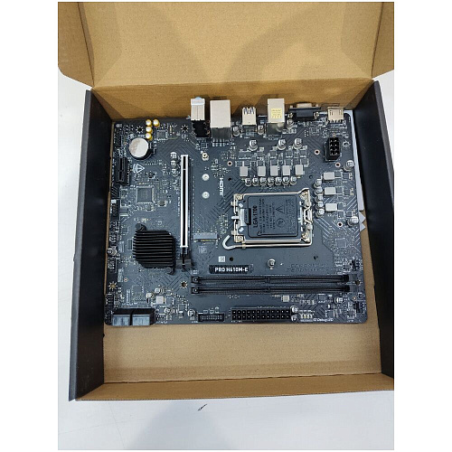 Материнская плата MSI Pro H610M-E H610 Socket-1700 2xDDR5, 4xSATA3, 1xM.2, 1xPCI-E16x, 2xUSB3.2, D-Sub, HDMI, Glan, mATX УЦЕНКА