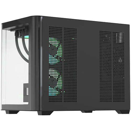 Корпус MicroATX Minitower Formula Crystal U2M Floe Black