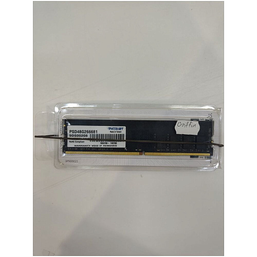 Модуль памяти DIMM 8Gb DDR4 PC21300 2666MHz Patriot Memory (PSD48G266681) УЦЕНКА