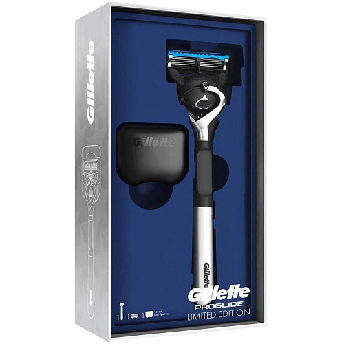 Gillette Подарочный набор Limited Edition (Gillette Станок Proglide Chrome с 1 сменной кассетой + Чехол)