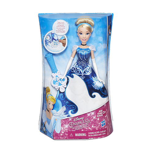 Кукла Hasbro Disney Princess B5295/B5299 Золушка в юбке с проявляющимся принтом