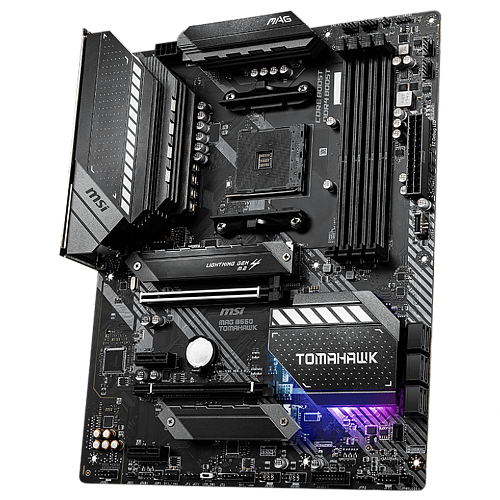 Материнская плата MSI MAG B550 Tomahawk B550 Socket AM4 4xDDR4, 6xSATA3, RAID, 2xM.2, 2xPCI-E16x, 3xUSB3.2, 1xUSB3.2 Type C, DP, HDMI, Glan, ATX
