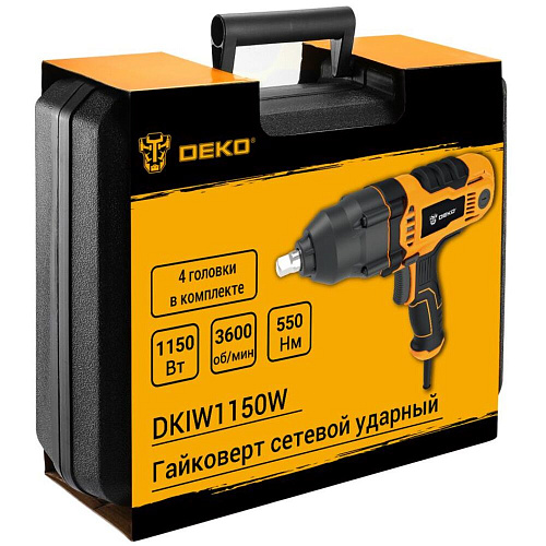 Гайковерт Deko DKIW1150, 1150 Вт, 600 Нм 083-1082