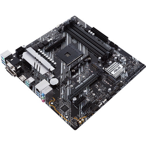 Материнская плата ASUS Prime B550M-A B550 Socket AM4 4xDDR4, 4xSATA3, RAID, 2xM.2, 1xPCI-E16x, 6xUSB3.1, D-Sub, DVI-D, HDMI, Glan, mATX УЦЕНКА