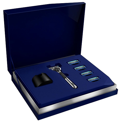 Gillette Подарочный набор Limited Edition (Gillette Станок Proglide Chrome с 5 сменными кассетами + Подставка)
