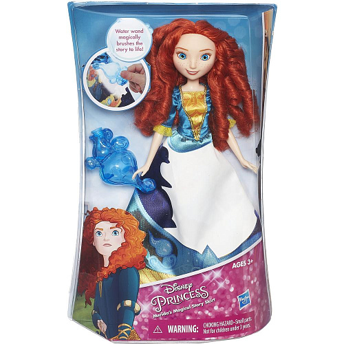 Кукла Hasbro Disney Princess B5295/B5301 Мерида в юбке с проявляющимся принтом