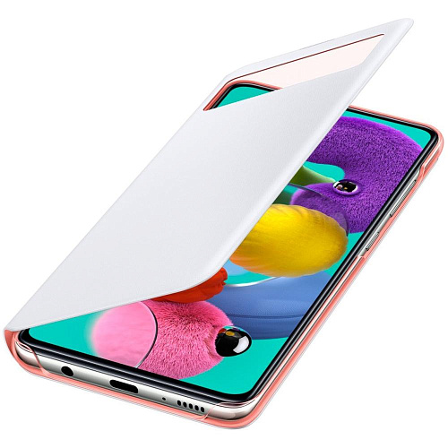 Чехол для Samsung Galaxy A51 SM-A515 S View Wallet Cover белый
