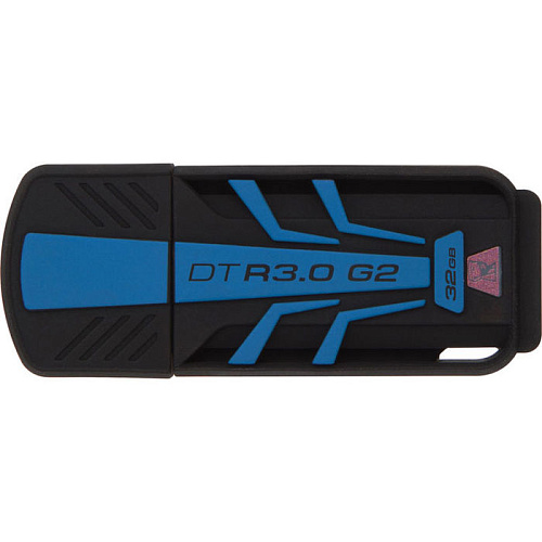 USB Flash накопитель 32GB Kingston Data Traveler R30 Gen.2 (DTR30G2/32GB) Black/Blue USB3.0