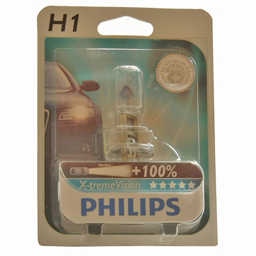 Автомобильная лампа H1 55W X-treme Vision 1 шт. Philips