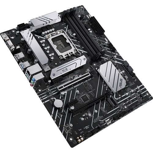 Материнская плата ASUS Prime B660-Plus D4 B660 Socket-1700 4xDDR4, 4xSATA3, RAID, 3xM.2, 2xPCI-E16x, 3xUSB3.2, 1xUSB3.2 Type C, D-Sub, DP, HDMI, 2.5Glan, ATX