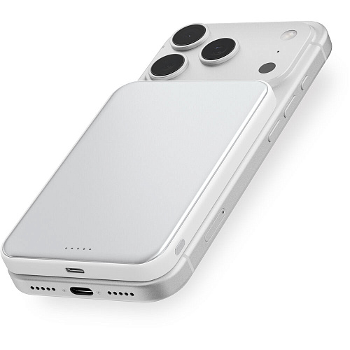 Внешний аккумулятор uBear Strike Magnetic Power bank MagSafe 5000mAh PD30W Qi2.2 White