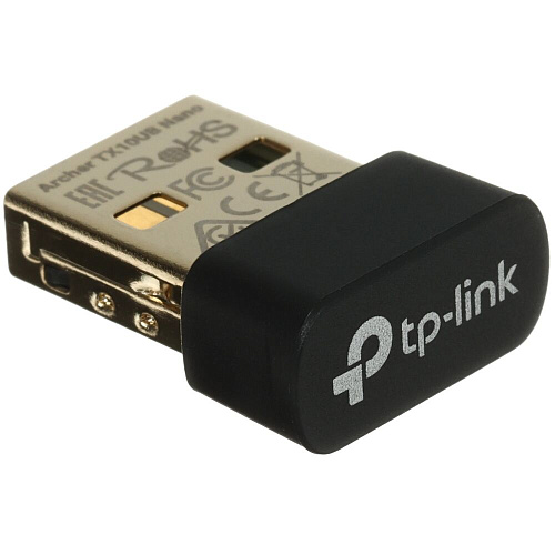Сетевая карта TP-LINK Archer TX10UB Nano 802.11ax 887Мбит/с 2.4 и 5ГГц USB 2.0, Bluetooth 5.3