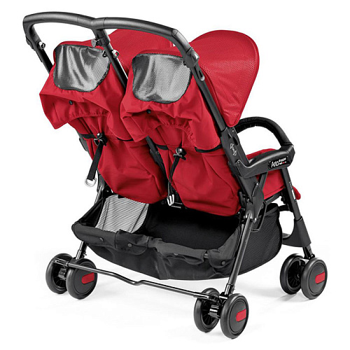 Коляска для двойни Peg-Perego Aria Shopper Twin Classico Mod Red