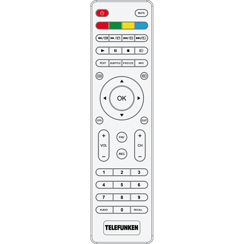Телевизор 32" Telefunken TF-LED32S38T2 (HD 1366x768) белый
