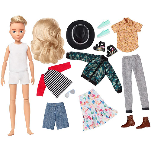 Mattel Creatable World Делюкс кукла+одежда с аксессуарами DC-414 GGT67