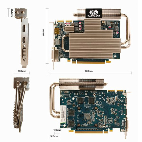 Видеокарта Sapphire 1024Mb HD5670 UltimaTE 11168-15-20R DVI, HDMI, DP PCIE Ret