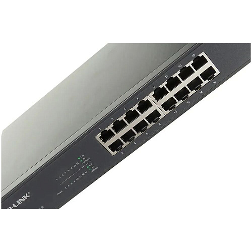 Коммутатор TP-LINK TL-SG1016D неуправляемый 16 портов 10/100/1000 Мбит/с