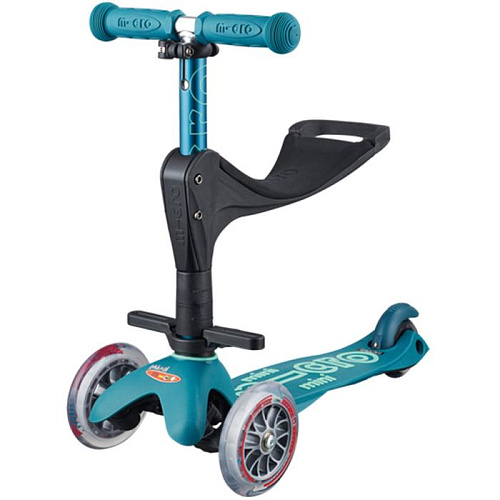 Самокат Mini Micro Deluxe 3 в 1 синий лёд