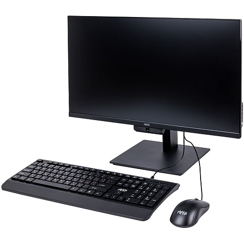 Моноблок Hiper V28 24" FullHD Core i5 12400/16Gb/512Gb SSD/Kb+m/DOS Black