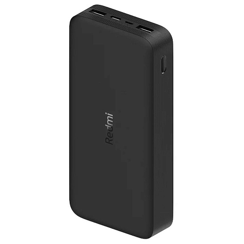 Внешний аккумулятор Xiaomi Redmi Power Bank 20000 mAh, 2xUSB, 1xType C, черный УЦЕНКА