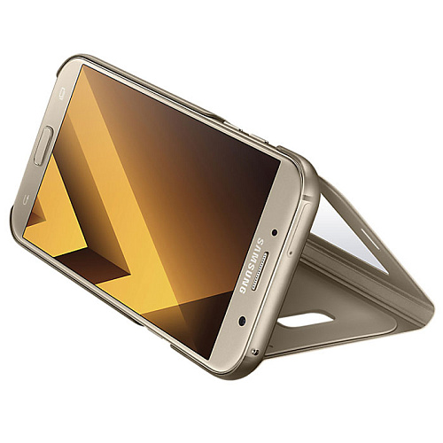 Чехол для Samsung Galaxy A7 (2017) SM-A720F S-View Standing Cover золотистый
