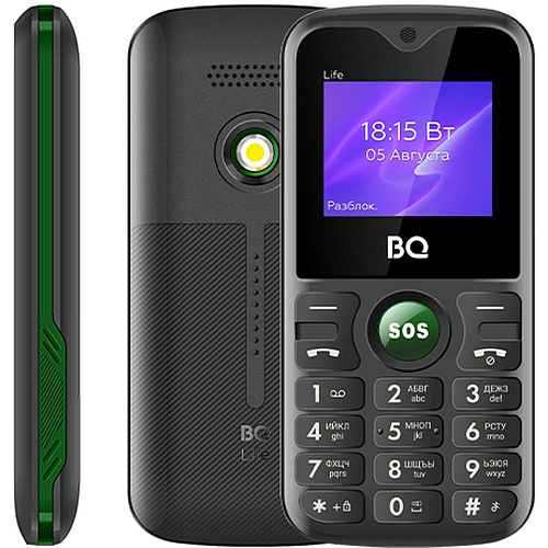 Мобильный телефон BQ Mobile BQ-1853 Life Black/Green